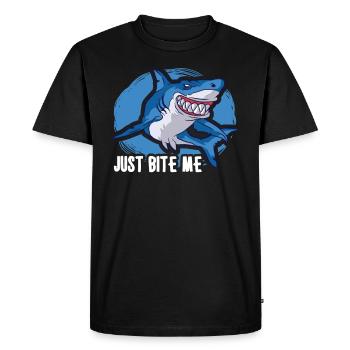 Shark Ocean Predator Scuba Diver Plongée sous-marine - T-shirt Premium bio Homme - noir - Devant - Nico (187cm)