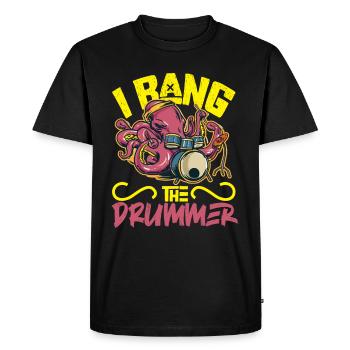Batteur Batterie Musique Batterie Batterie - T-shirt Premium bio Homme - noir - Devant - Nico (187cm)