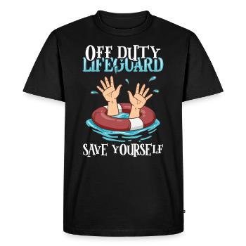 Nageurs Plongée sous-marine Piscine Sports nautiques - T-shirt Premium bio Homme - noir - Devant - Nico (187cm)