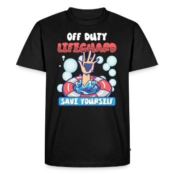 Nageurs Plongée sous-marine Piscine Sports nautiques - T-shirt Premium bio Homme - noir - Devant - Nico (187cm)