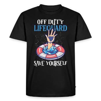 Nageurs Plongée sous-marine Piscine Sports nautiques - T-shirt Premium bio Homme - noir - Devant - Nico (187cm)
