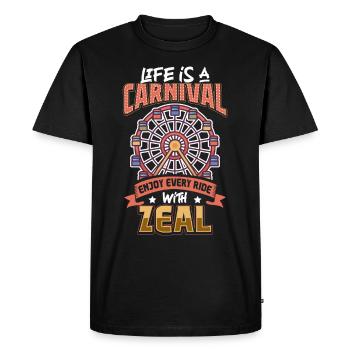 Arts du cirque Artistes de cirque Personnel de l’événement - T-shirt Premium bio Homme - noir - Devant - Nico (187cm)