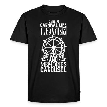 Arts du cirque Artistes de cirque Personnel de l’événement - T-shirt Premium bio Homme - noir - Devant - Nico (187cm)