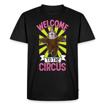 Arts du cirque Artistes de cirque Personnel de l’événement - T-shirt Premium bio Homme - noir - Devant - Nico (187cm)