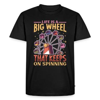 Arts du cirque Artistes de cirque Personnel événementiel - T-shirt Premium bio Homme - noir - Devant - Nico (187cm)