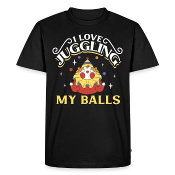 Arts du cirque Artistes de cirque Personnel de l’événement - T-shirt Premium bio Homme - noir - Devant - Nico (187cm)