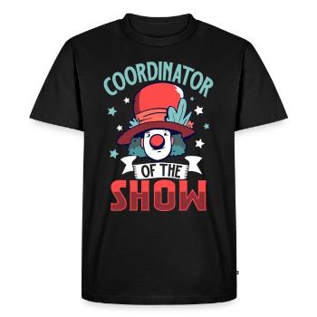 Arts du cirque Artistes de cirque Personnel de l’événement - T-shirt Premium bio Homme - noir - Devant - Nico (187cm)