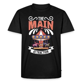 Arts du cirque Artistes de cirque Personnel de l’événement - T-shirt Premium bio Homme - noir - Devant - Nico (187cm)