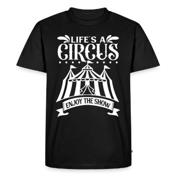 Circus Arts Circus Artists Event Staff - Men's Premium Organic T-Shirt - black - Front - Nico (187cm)