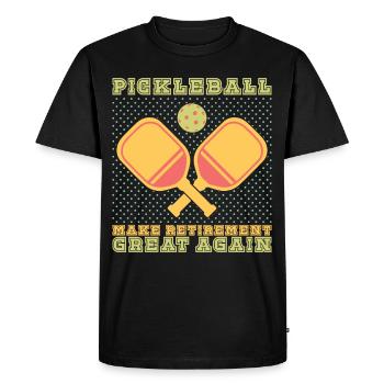 Joueur de pickleball Pickleball Paddle Pickleball - T-shirt Premium bio Homme - noir - Devant - Nico (187cm)