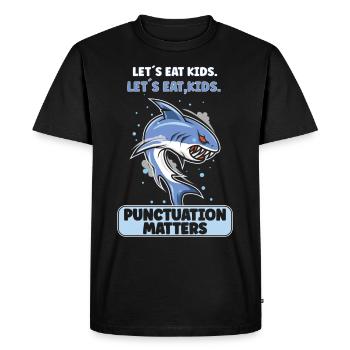 Shark Ocean Predator Scuba Diver Plongée sous-marine - T-shirt Premium bio Homme - noir - Devant - Nico (187cm)
