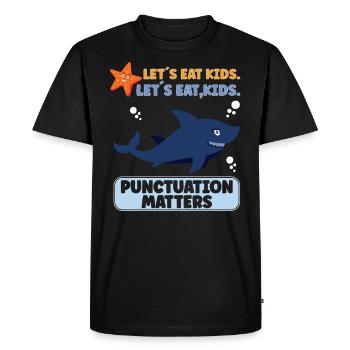 Shark Ocean Predator Scuba Diver Plongée sous-marine - T-shirt Premium bio Homme - noir - Devant - Nico (187cm)