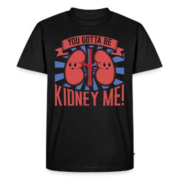 Kidney Transplant Kidney Donor Kidney Disease - Men's Premium Organic T-Shirt - black - Front - Nico (187cm)