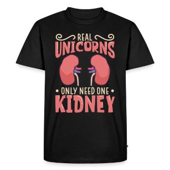 Kidney Transplant Kidney Donor Kidney Disease - Men's Premium Organic T-Shirt - black - Front - Nico (187cm)