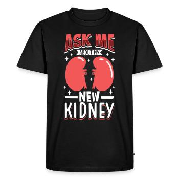 Kidney Transplant Kidney Donor Kidney Disease - Men's Premium Organic T-Shirt - black - Front - Nico (187cm)