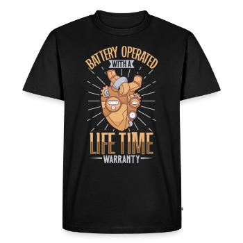 Heart Attack Open Heart Surgery Heart Surgery Gift - Men's Premium Organic T-Shirt - black - Front - Nico (187cm)