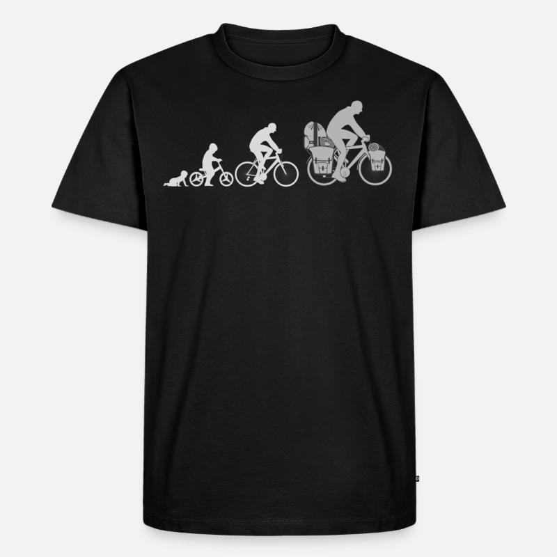 Evolution Cycliste, Cycliste - T-shirt Premium bio Homme - noir