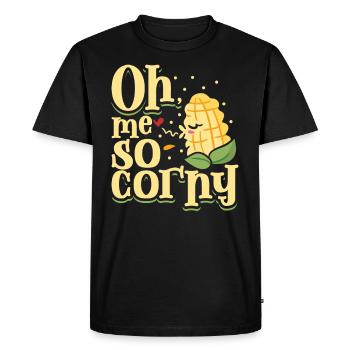 Drôle d’agriculteur Drôle de tracteur agricole Vie à la campagne - T-shirt Premium bio Homme - noir - Devant - Nico (187cm)