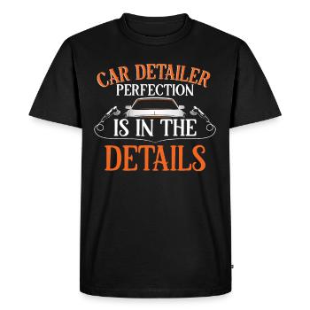 Mobile car preparation car preparation - Men's Premium Organic T-Shirt - black - Front - Nico (187cm)