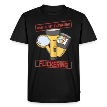 Recherche paranormale Chasseur de fantômes d’Halloween - T-shirt Premium bio Homme - noir - Devant - Nico (187cm)
