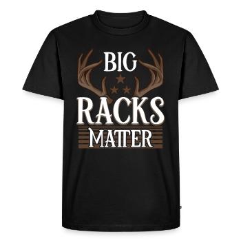 Deer Hunting Deer Hunters Hunting Season Buck Hunting - Men's Premium Organic T-Shirt - black - Front - Nico (187cm)