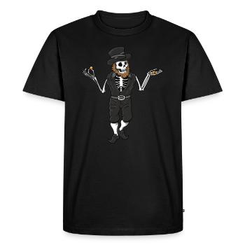 Gothic Leprechaun Pisces Leprechaun Leprechaun mem - Men's Premium Organic T-Shirt - black - Front - Nico (187cm)