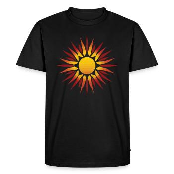 Tarot Sun Sun Summer Family Holidays on the Beach - Men's Premium Organic T-Shirt - black - Front - Nico (187cm)