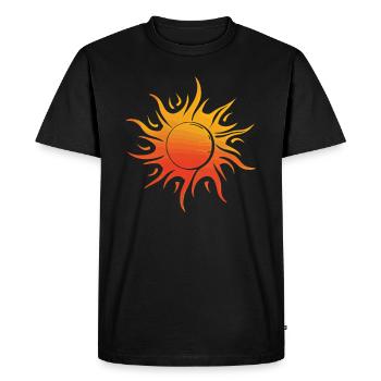 Tarot Sun Sun Summer Family Holidays on the Beach - Men's Premium Organic T-Shirt - black - Front - Nico (187cm)