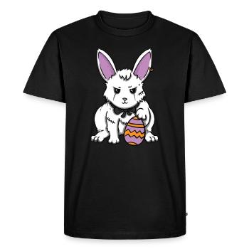 Gothic Rabbit Gothic Rabbit Gothic Easter Emo Goth - Men's Premium Organic T-Shirt - black - Front - Nico (187cm)