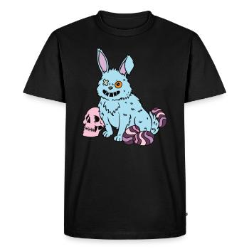 Gothic Rabbit Gothic Rabbit Gothic Easter Emo Goth - Men's Premium Organic T-Shirt - black - Front - Nico (187cm)