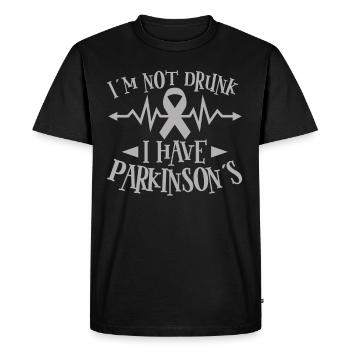 Cadeau de sensibilisation à la maladie de Parkinson pour la maladie de Parkinson - T-shirt Premium bio Homme - noir - Devant - Nico (187cm)