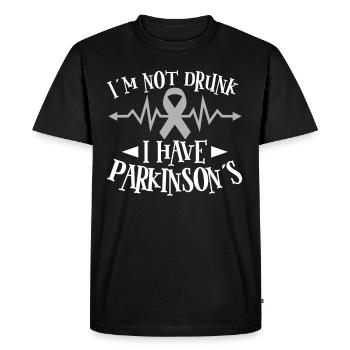 Don de sensibilisation à la maladie de Parkinson pour la maladie de Parkinson - T-shirt Premium bio Homme - noir - Devant - Nico (187cm)