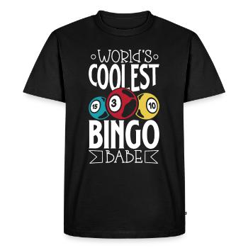Bingo Card Game Grandma Bingo Player Bingo Cards - Men's Premium Organic T-Shirt - black - Front - Nico (187cm)