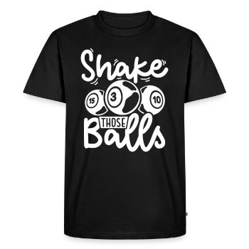 Bingo Card Game Grandma Bingo Player Bingo Cards - Men's Premium Organic T-Shirt - black - Front - Nico (187cm)