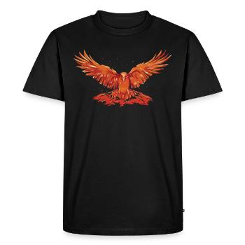 Phoenix Bird Mythical Creatures - Men's Premium Organic T-Shirt - black - Front - Nico (187cm)