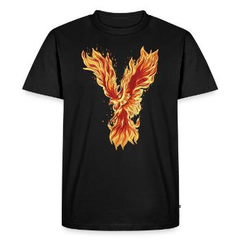 Phoenix Bird Mythical Creatures - Men's Premium Organic T-Shirt - black - Front - Nico (187cm)