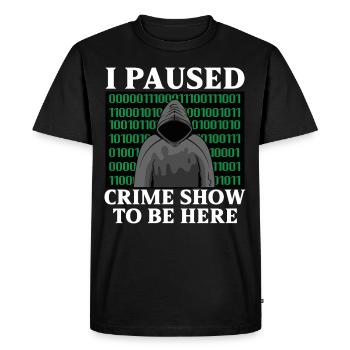 True Crime Murder Spy Crime Intérêt Idée cadeau - T-shirt Premium bio Homme - noir - Devant - Nico (187cm)