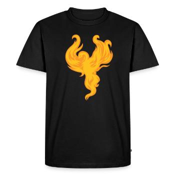 Phoenix Bird Mythical Creatures - Men's Premium Organic T-Shirt - black - Front - Nico (187cm)