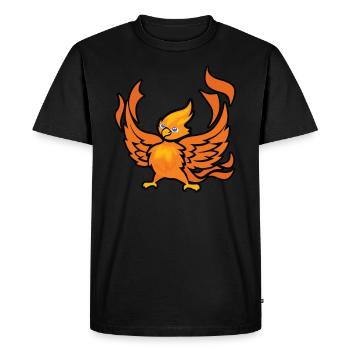Phoenix Bird Mythical Creatures - Men's Premium Organic T-Shirt - black - Front - Nico (187cm)