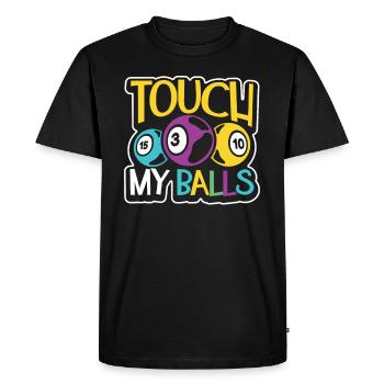 Jeu de cartes de bingo Grand-mère Joueur de bingo Cartes de bingo - T-shirt Premium bio Homme - noir - Devant - Nico (187cm)