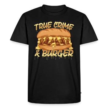True Crime Murder Spy Crime Intérêt Idée cadeau - T-shirt Premium bio Homme - noir - Devant - Nico (187cm)