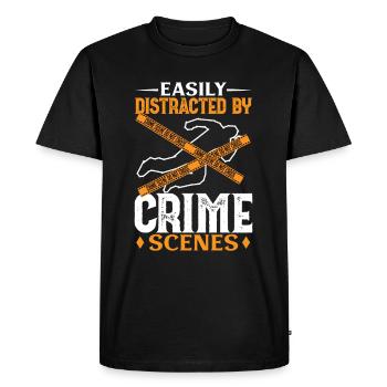 True Crime Murder Spy Crime Intérêt Idée cadeau - T-shirt Premium bio Homme - noir - Devant - Nico (187cm)