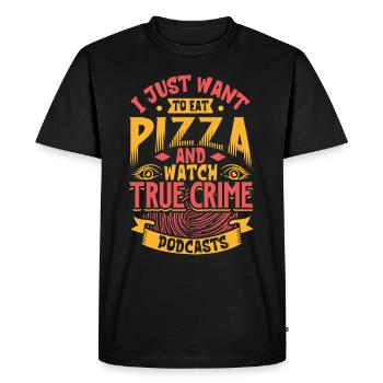 True Crime Murder Spy Crime Intérêt Idée cadeau - T-shirt Premium bio Homme - noir - Devant - Nico (187cm)