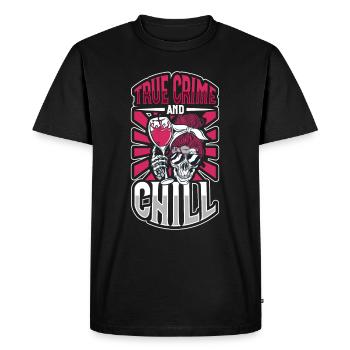 True Crime Murder Spy Crime Intérêt Idée cadeau - T-shirt Premium bio Homme - noir - Devant - Nico (187cm)