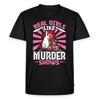 True Crime Murder Spy Crime Intérêt Idée cadeau - T-shirt Premium bio Homme - noir - Devant - Nico (187cm)