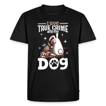 True Crime Murder Spy Crime Intérêt Idée cadeau - T-shirt Premium bio Homme - noir - Devant - Nico (187cm)