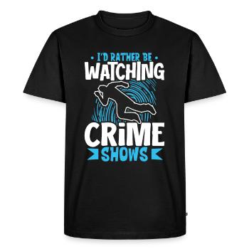 True Crime Murder Spy Crime Intérêt Idée cadeau - T-shirt Premium bio Homme - noir - Devant - Nico (187cm)