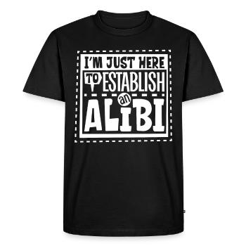 True Crime Murder Spy Crime Intérêt Idée cadeau - T-shirt Premium bio Homme - noir - Devant - Nico (187cm)