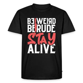 True Crime Murder Spy Crime Intérêt Idée cadeau - T-shirt Premium bio Homme - noir - Devant - Nico (187cm)