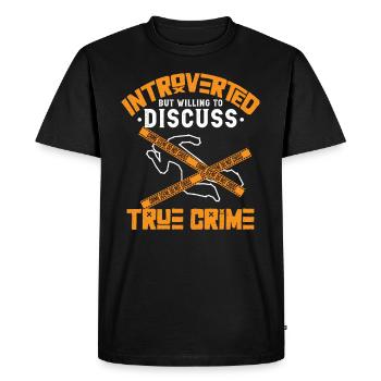 True Crime Murder Spy Crime Intérêt Idée cadeau - T-shirt Premium bio Homme - noir - Devant - Nico (187cm)